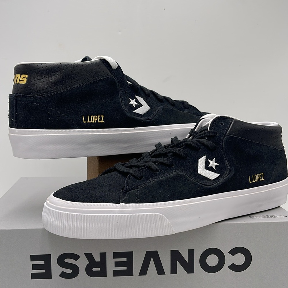 Converse Black High-Top Men's Shoes 171331C
LOUIE LOPEZ PRO MID BLACK/BLACK/WHIT - Picture 2 of 16